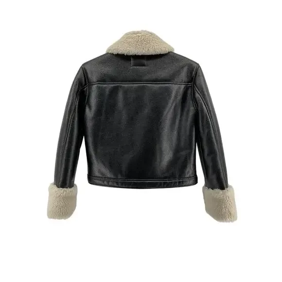 Rails 'Imani' Black Leather Jacket Size XS NWT